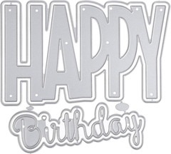 Happy Birthday Die Cuts for Card Making, Exquisite Birthday Stamps and Dies for