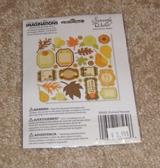 Creative Imaginations Samantha Walker DieCut Shapes ~ Orchard Harvest