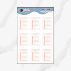 Writable To Do List Checklist Deco Journaling Scrapbooking Planner Stickers,