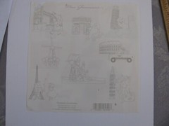 Mrs. Grossman’s Stickers EUROPEAN LANDMARKS 1 Sheet 6″ X 6″ NEW b