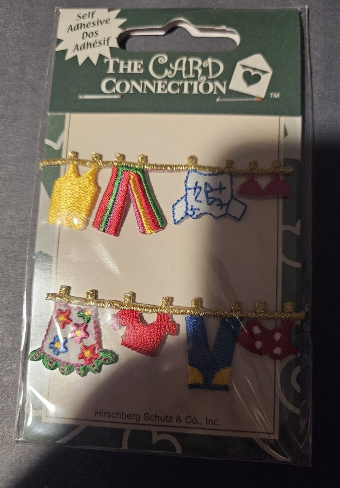 The Card Connection mini clothes line with clothing women /girls