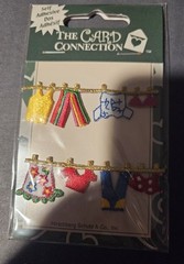 The Card Connection mini clothes line with clothing women /girls