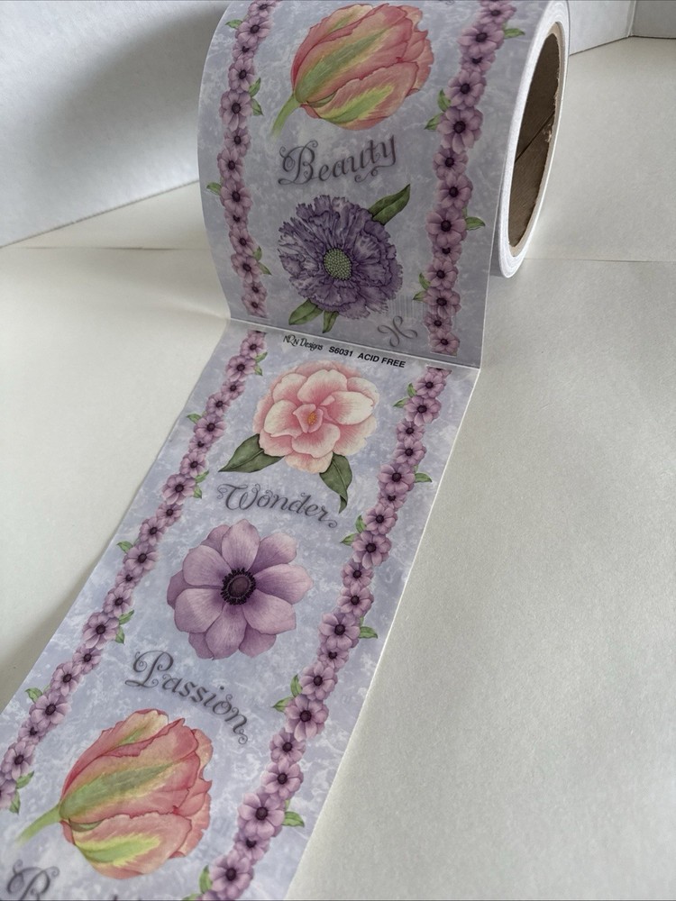 Flower Sticker ROLL NRN Designs Stickers Scrapbook Border READ Description!!!