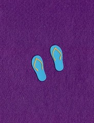 FLIP FLOPS # 2 die cuts scrapbook cards