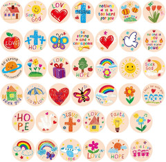 600Pcs round Jesus Stickers – Christian Religious Art for Kids and Adults