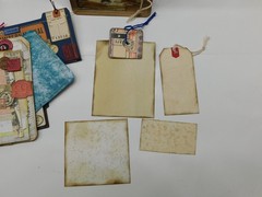 Junk Journal Add-Ons Handmade Tags Card Envelope File Clipboard Ephemera Set 2