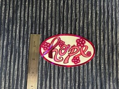 Breast Cancer Awareness Stickers “Hope” Lot Of 10 Pink Ribbon Oval 2-3/4 X 4