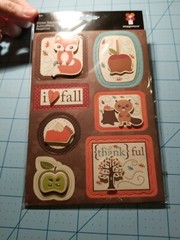 Imaginisce Brand:Scrapbooking Thanksgiving 2 Sticker Stackers & 1 Chipboard, NEW