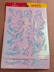 Vintage Sealed Hallmark Razzle Dazzle Stickers 1983 Unicorns 2 Sheets Rare