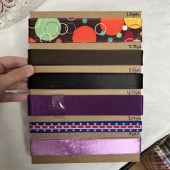 Huge Lot Of 310+ Yds Ribbon For Crafts Scrapbooking Junk Journal; New & Used