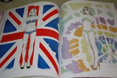 Used fashion sticker book, vintage fashions, some used, some unused stickers