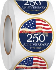 Patriotic 500 PCS 1.5-Inch Stickers for 250th Anniversary Celebrations & Events