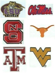 College & University Embroidered Patch NCAA scrapbook stickers U-CHOOSE