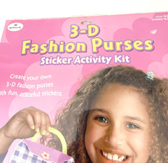 Hallmark 3-D Fashion Purses Sticker Activity Kit Stickers New in package