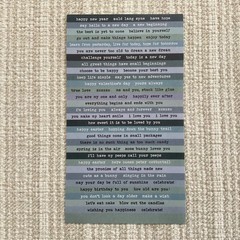 Inspirational Text Stickers, Motivational Phrase Quote Small Talk Set, 4 Sheets