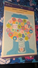 Vintage Hallmark Stickers Gumball Machine 4 Sheets New In Pack