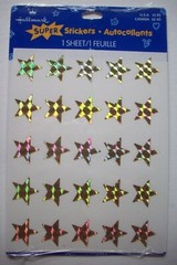 Hallmark goldtone hologram stars unopen package of 1 sheet