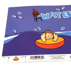 EK Success Scrapbook Title Over-all Water Park Amusement Summer Fun Children NEW
