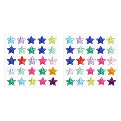2 Sheet Star Gem Stickers 10mm, Self Adhesive Rhinestones Jewel Sticker Colorful
