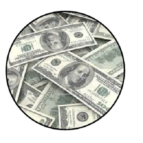 48 Money!!! ENVELOPE SEALS LABELS STICKERS 1.2″ ROUND