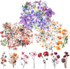 120 Pcs Flower Stickers Waterproof Transparent Vinyl Flowers Stickers Clear