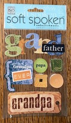 SOFT SPOKEN GRANDFATHER PAPA GRAD- DAD Greatest Grandpa Ever Family Pop Stickers