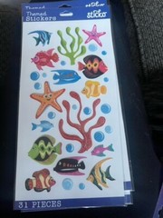 sticko 31 piece tropical fish