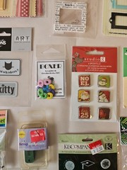 Assorted Scrapbooking Craft Bundle- Brads And Metal Tags