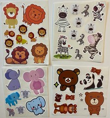 Zoo Jungle Animal Sticker Lot! Paper Reflections, San Diego Zoo, Etc