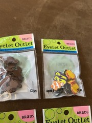 Eyelet Outlet Brads Lot of Animals NEW 6 packs Card Making Scrapbooking