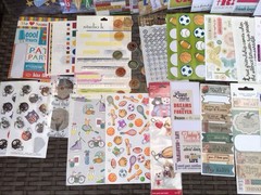HUGE STICKER LOT~100+ Shts.~Mixed Themes & Brands…..