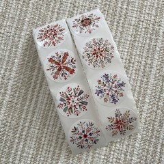 24 Multi-Colored Snowflake Stickers, 1.5” All Occasion Envelope Seals