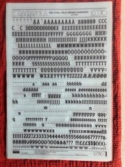 Letraset 3 INSTANT LETTERING Transfer Letters 36pt Italia Medium NICE 2
