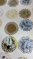 Minature Doilies LOT 30 hand punched scrapbooking embelishments card paper 1.5″