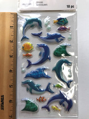 Recollections Beach Vacation Scrapbook Stickers Lot Sand Castle Chair Ocean