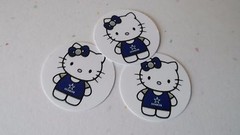 Pre Cut One Inch HELLO KITTY DALLAS COWBOYS FREE SHIP