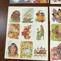 Vintage EUREKA (?) Brand 4 x STICKERS SHEET Vintage 80’s Htf Rare Penguins🐧