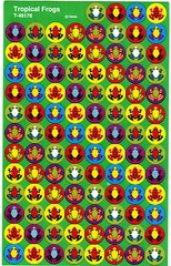 3 New sheets MINI Tropical FROGS 300 Scrapbook Stickers!