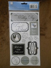 Cardstock Wedding Marriage Stickers Deja Views Scrapbooking Scrap Book