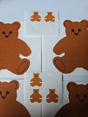 Vintage 70s 80s Mrs Grossman Teddy Bear Sticker Lot All Sizes Small Medium Large