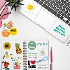 200Pcs Christian Bible Verse Stickers Waterproof for Water Bottles Laptop DIY