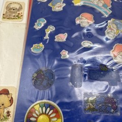 Vtg 1980s Small World Sticker Book Sanrio Scratch Sniff Hello Kitty 10 Pgs Album