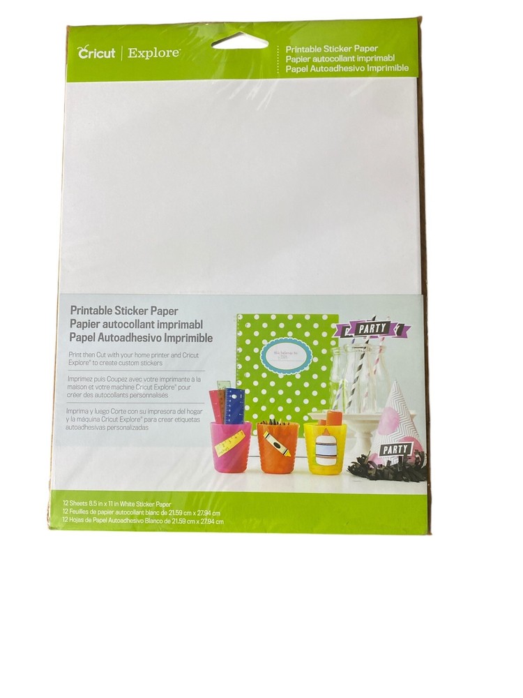 Cruit Explore – Printable Sticker Paper (8.5″ x 11″) – 12 Sheets #2002530