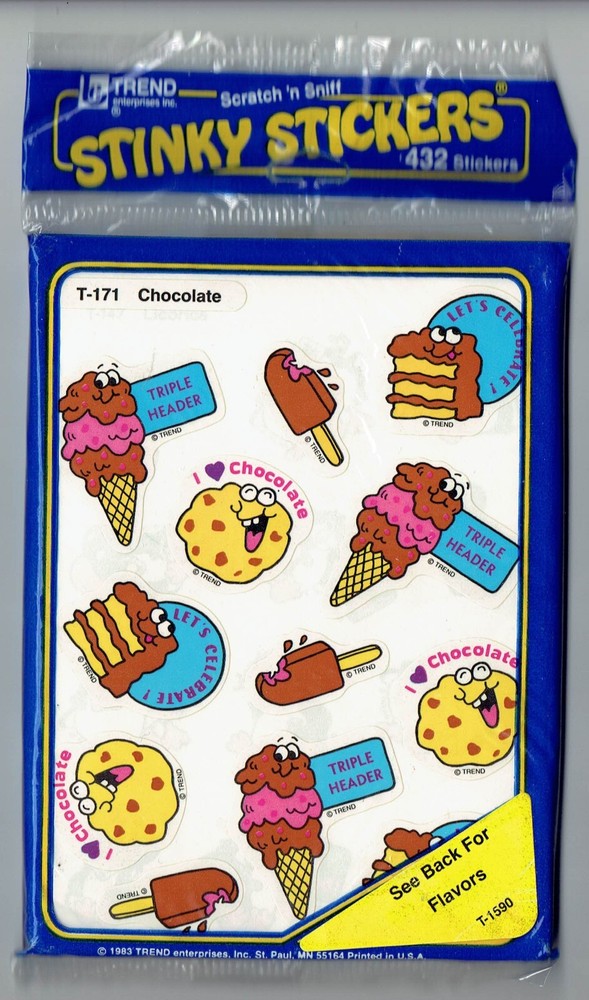 432 Stickers 36 Sheets Rare Vintage VTG Pack Trend Matte & Glossy Scratch Sniff