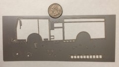RED/WHT FIRE ENGINE Laser Die-Cut Kit(Makes 1Truck)Deluxe Cuts•Emergency Vehicle