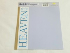 NEW Lot 8 MME Lay-over Layouts Baby Boy 8 x 8 Color Blue Brown Scrapbooking -F
