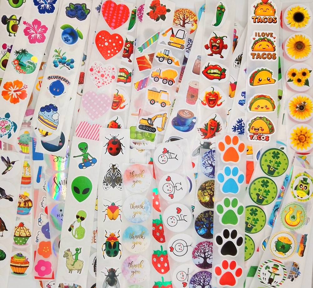 100 Random Pick Stickers/Scrapbook/Crafts/Journals/Planner/Diary/School/1 inch