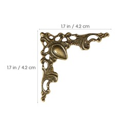 24Pcs Metal Book Corner Protector Scrapbook Album Corner Decor Cover Decorati