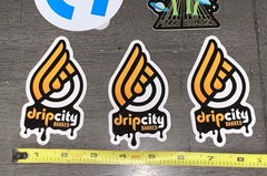 A8 LOT STICKERS MELLOW MUSHROOMS PIZZA BAKERS “G” BLUE LOGITECH DRIP CITY BAKED