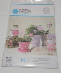 Adhesive Stencil Sheet – Martha Stewart – Valentine Theme – 14 Designs – 2011